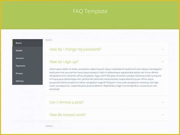 Free HTML Website Templates Of Faq Template HTML Freebiesbug