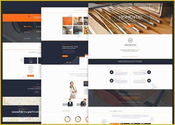 Free HTML5 Css3 Website Templates Of Momentio – Free HTML5 Css3 Single Page Website Template