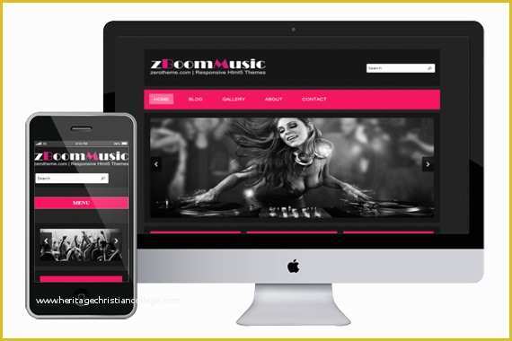 Free HTML5 Css3 Website Templates Of Zboommusic Free Responsive HTML5 theme Zerotheme
