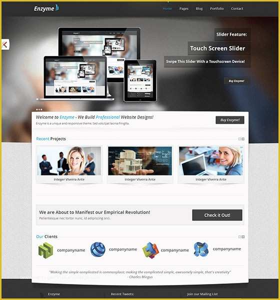 Free HTML5 Responsive Templates Of 45 Free Responsive HTML5 Templates