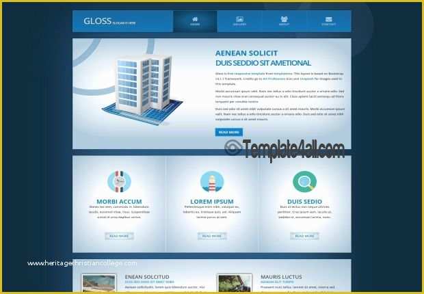Free HTML5 Responsive Templates Of Free HTML Website Templates Page 2
