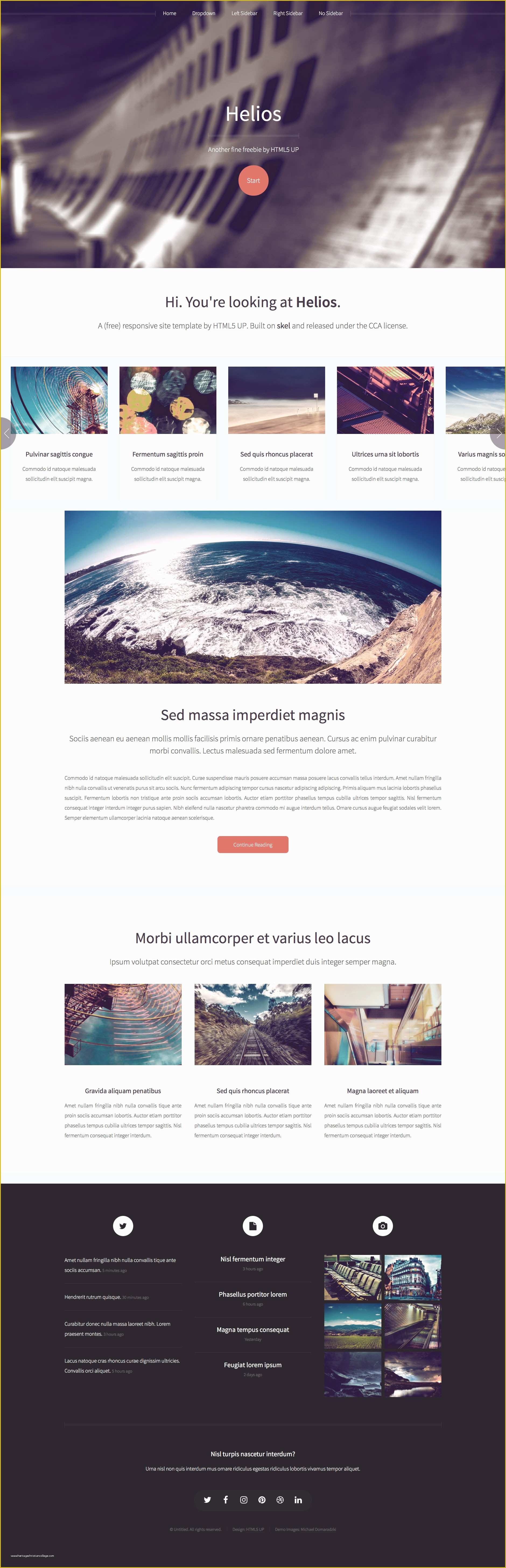 Free HTML5 Responsive Templates Of Helios Free Responsive HTML5 Template HTMLtemplates Co