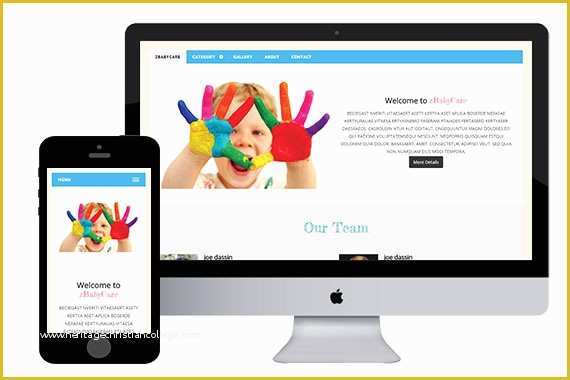 Free HTML5 Responsive Templates Of Zbabycare Free Responsive HTML5 Templates Zerotheme