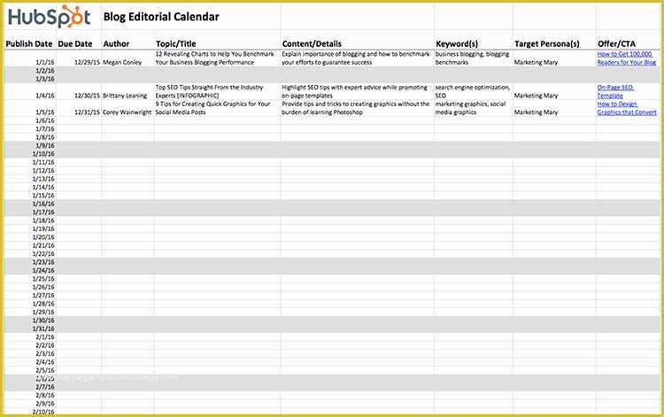 Free Hubspot Templates Of 15 Content Calendar Templates to Help Your Content
