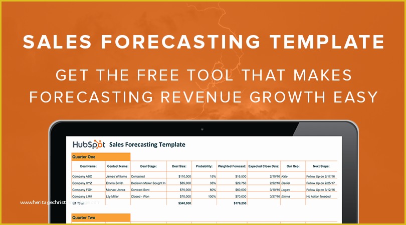 Free Hubspot Templates Of Free Sales forecast Template From Hubspot