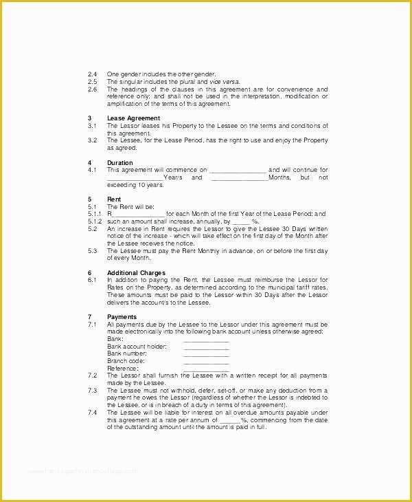 Free Hunting Lease Agreement Template Of Free Lease Agreement Template Ga Georgia Residential forms