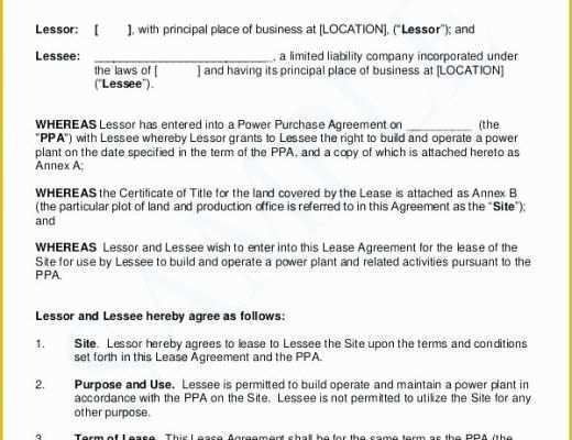 Free Hunting Lease Agreement Template Of Hunting Lease Template Land Lease Template 7 Free Word