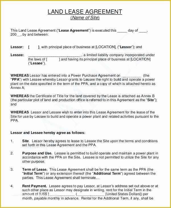 Free Hunting Lease Agreement Template Of Simple Hunting Land Lease