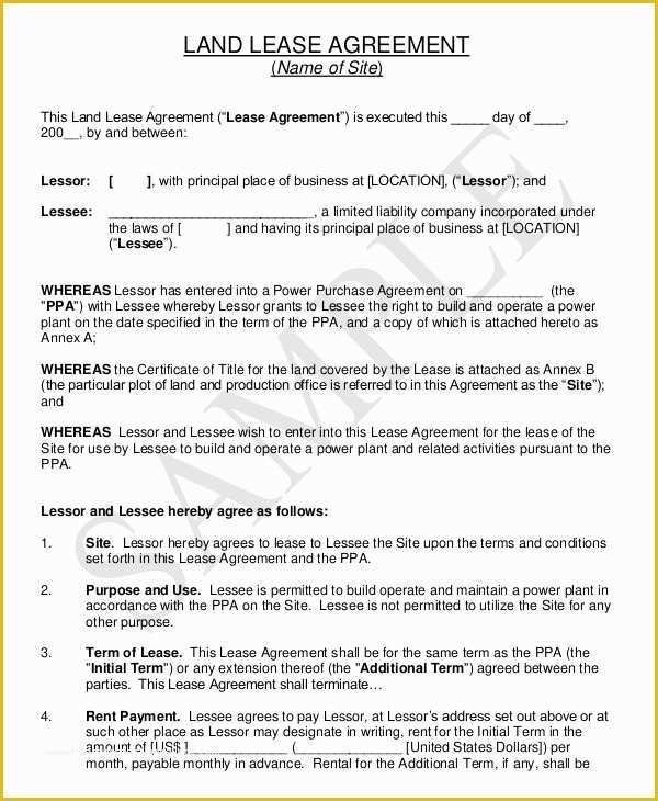Free Hunting Lease Agreement Template Of Lease Agreement for Land Template Free Free Agricultural