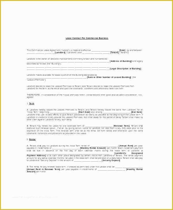 Free Hunting Lease Agreement Template Of Mercial Lease Agreement Template south Rental Nsw