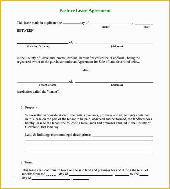 Free Hunting Lease Agreement Template Of Simple Land Lease Agreement