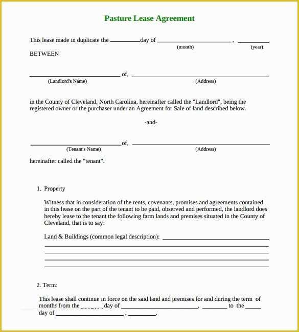 Free Hunting Lease Agreement Template Of Simple Land Lease Agreement Sample