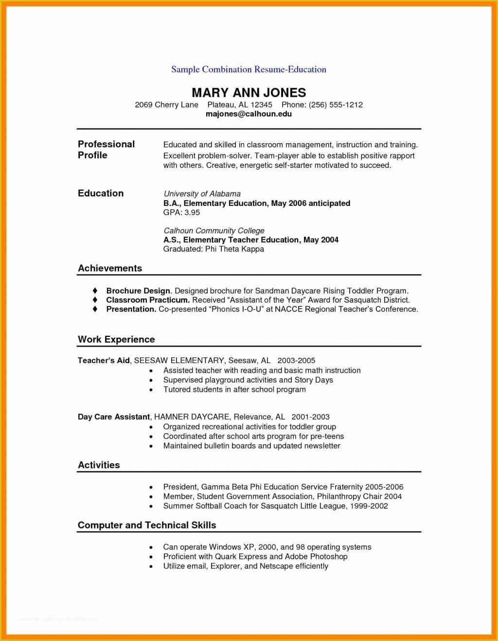 Free Hybrid Resume Template Word Of 12 1rapport Vorlage