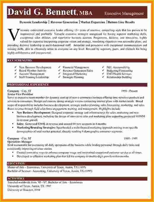 Free Hybrid Resume Template Word Of 7 Cv Template Executive