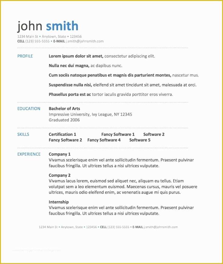 Free Hybrid Resume Template Word Of Hybrid Resume Template Word