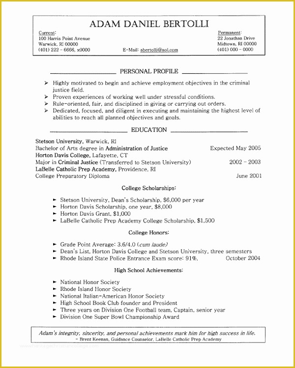 Free Hybrid Resume Template Word Of Resume Template Education and Personal Profile Hybrid