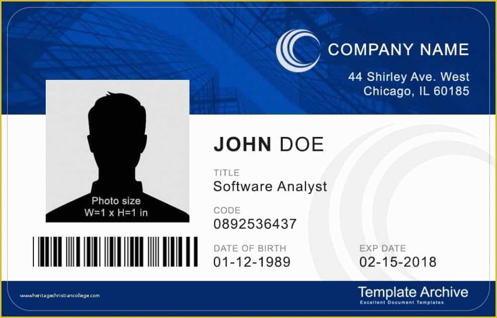 Free Id Badge Template Of 16 Id Badge &amp; Id Card Templates Free Template Archive