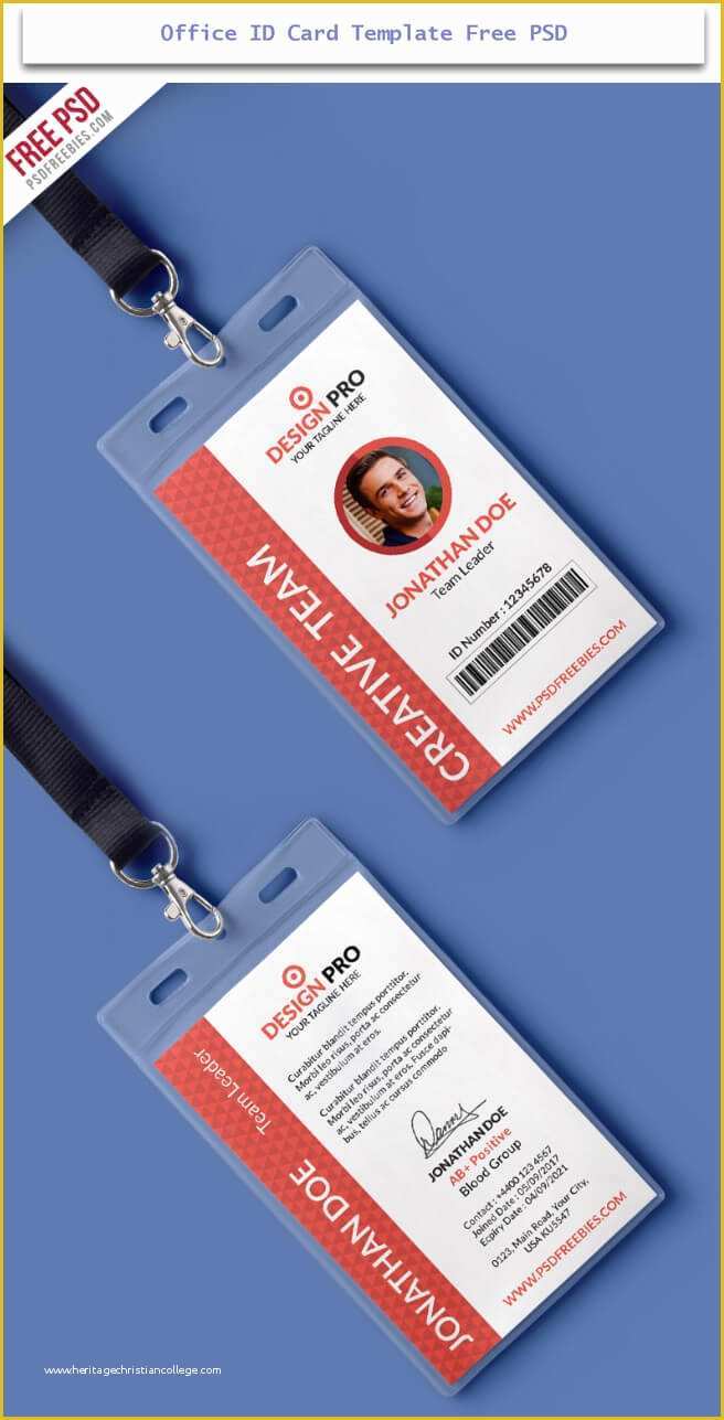 Free Id Badge Template Of 30 Creative Id Card Design Examples with Free Download