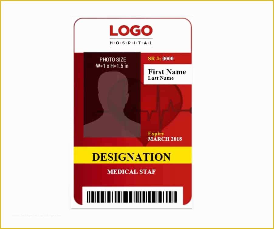 Free Id Badge Template Of 50 Id Badge & Id Card Templates Free Template Archive