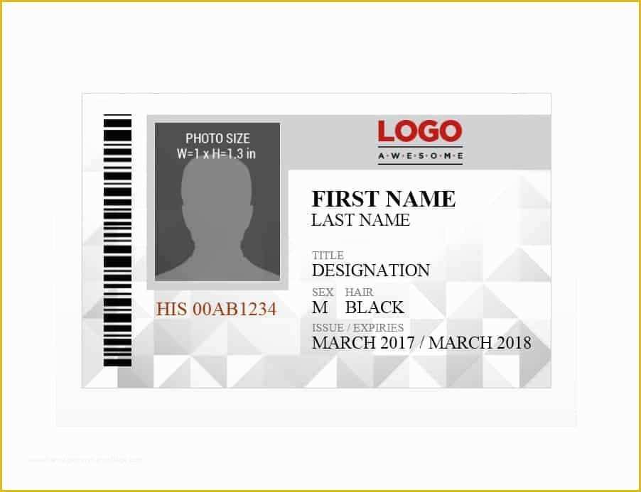 Free Id Badge Template Of 50 Id Badge & Id Card Templates Free Template Archive