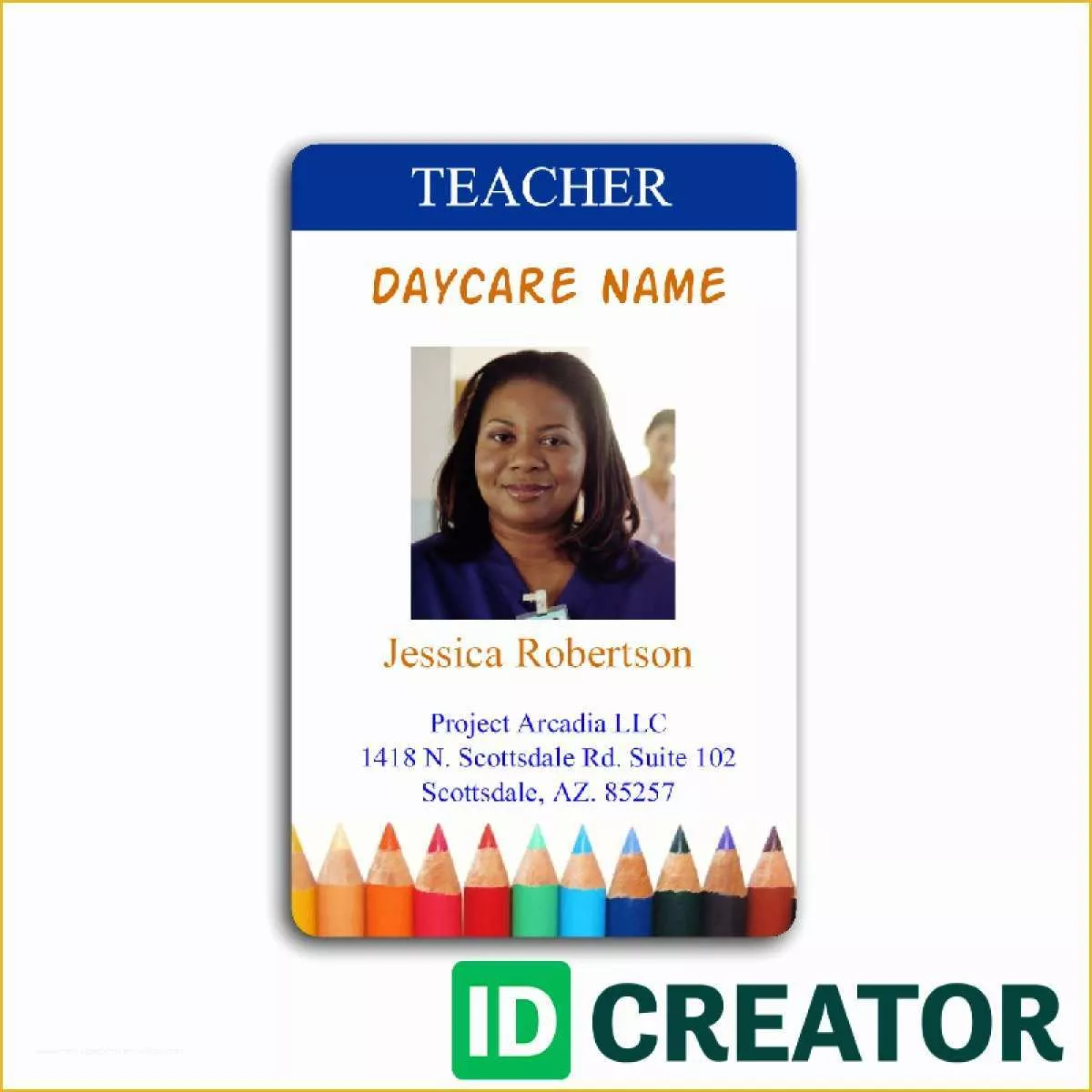 Free Printable Teacher Id Card