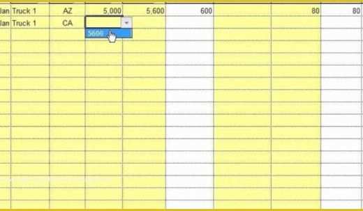 Free ifta Excel Template Of Free Download Sample ifta Mileage Spreadsheet – Document