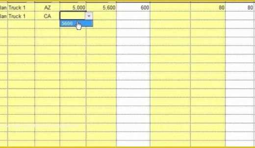 Free ifta Excel Template Of Free Download Sample ifta Mileage Spreadsheet – Document