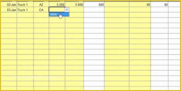 Free ifta Excel Template Of Free Download Sample ifta Mileage Spreadsheet – Document