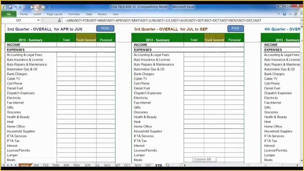 Free ifta Excel Template Of ifta Spreadsheet Sample Worksheets Mileage Sheet Excel