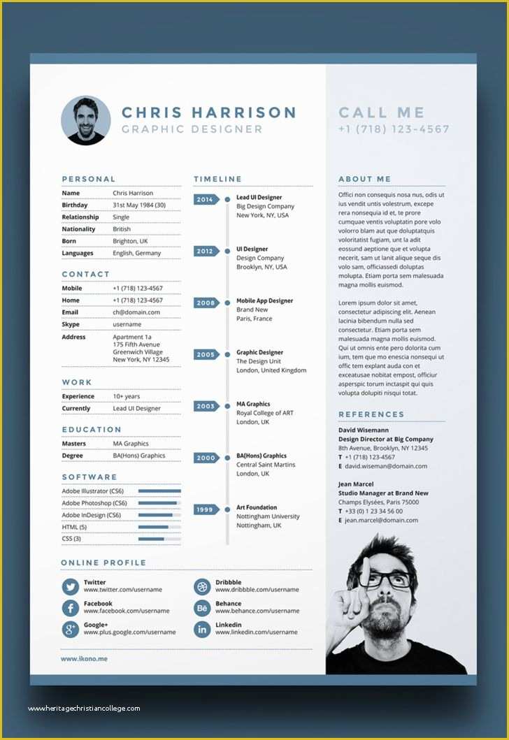 Free Illustrator Resume Templates Of 7 Free Editable Minimalist Resume Cv In Adobe Illustrator