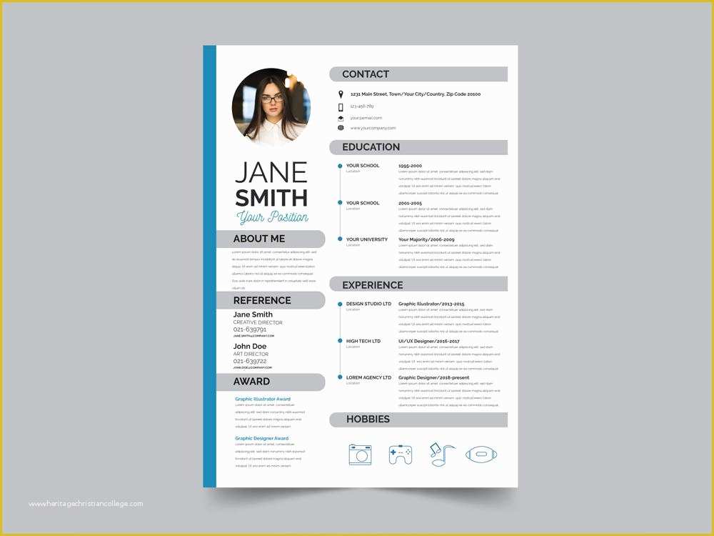 Free Illustrator Resume Templates Of Free Resume Templates In Illustrator Ai format