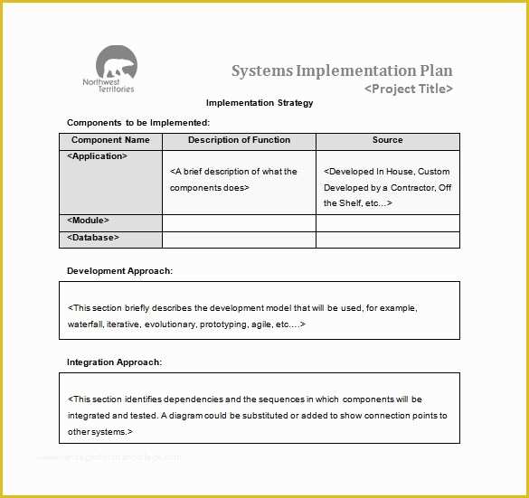 Free Implementation Plan Template Of Implementation Plan Template ...