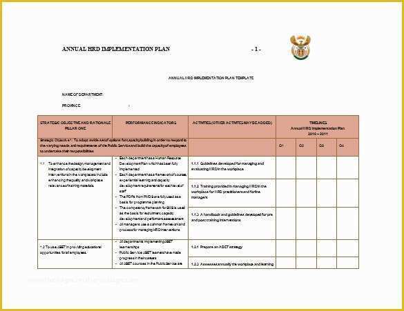 Free Implementation Plan Template Of 8 Implementation Plan Templates Word Google Docs