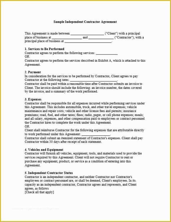 Free Independent Sales Contractor Agreement Template Of 10 Awesome Collection Of Work for Hire Agreement Templates