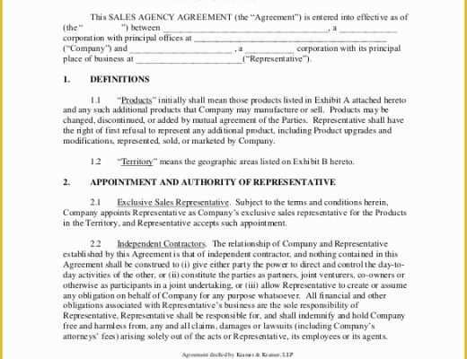 Free Independent Sales Contractor Agreement Template Of 23 Mission Agreement Templates Word Pdf Pages