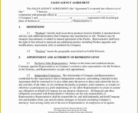 57 Free Independent Sales Contractor Agreement Template ...