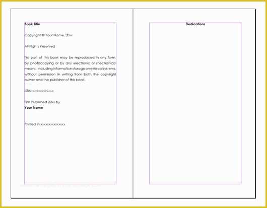 Free Indesign Book Templates Of Word Book Layout Templates Free Monomyth