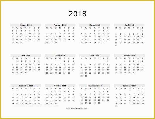 Free Indesign Calendar Template 2018 Of 2018 Calendar Template