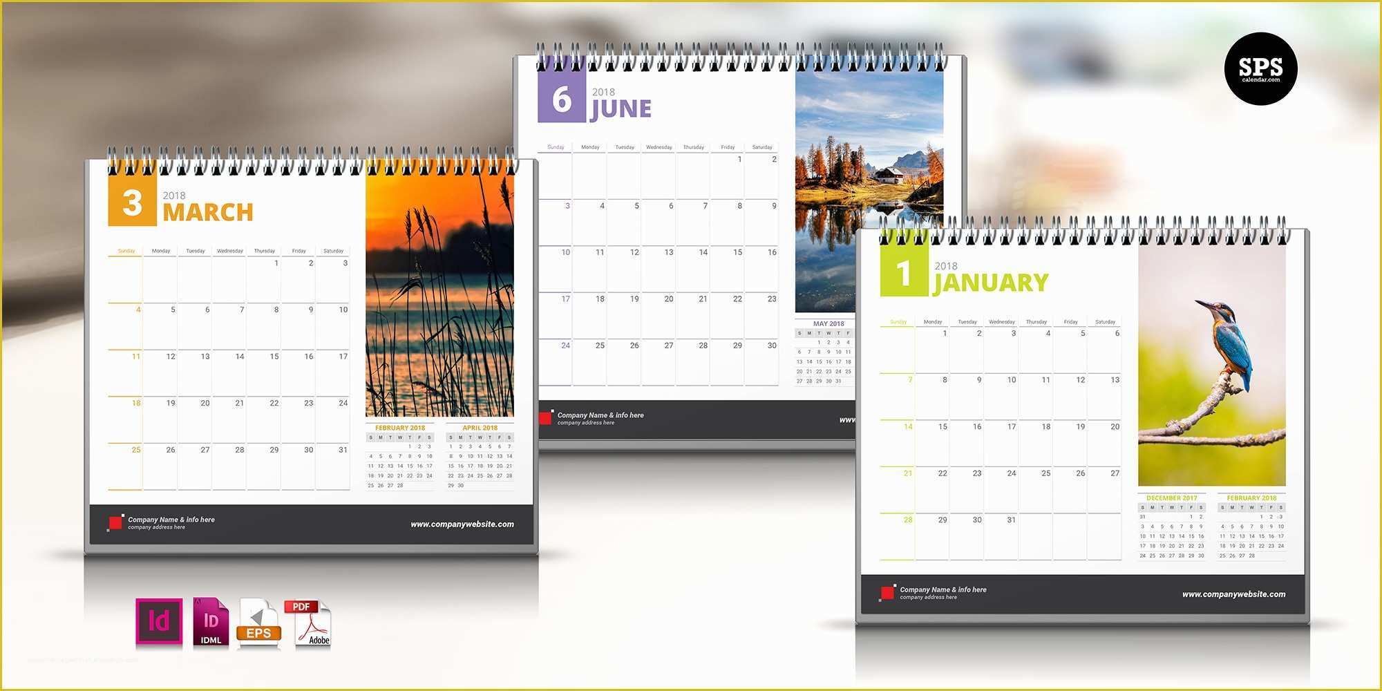 Free Indesign Calendar Template 2018 Of Free 2018 Indesign Calendar Template Desk 01 Spscalendar