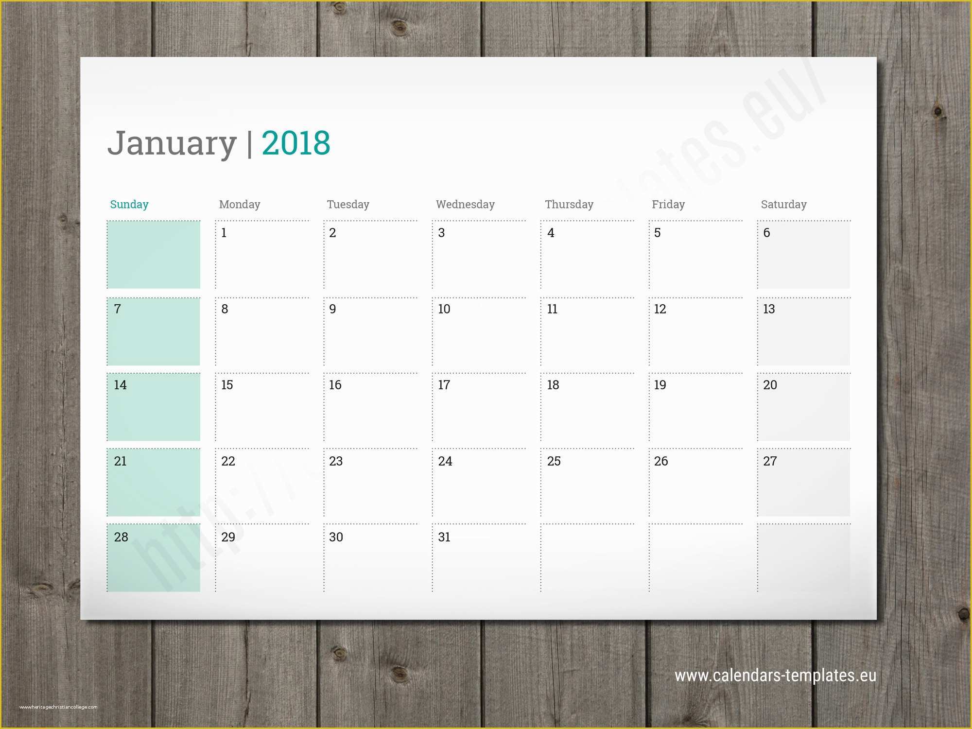 Free Indesign Calendar Template 2018 Of Template Calendar 2018 Indesign