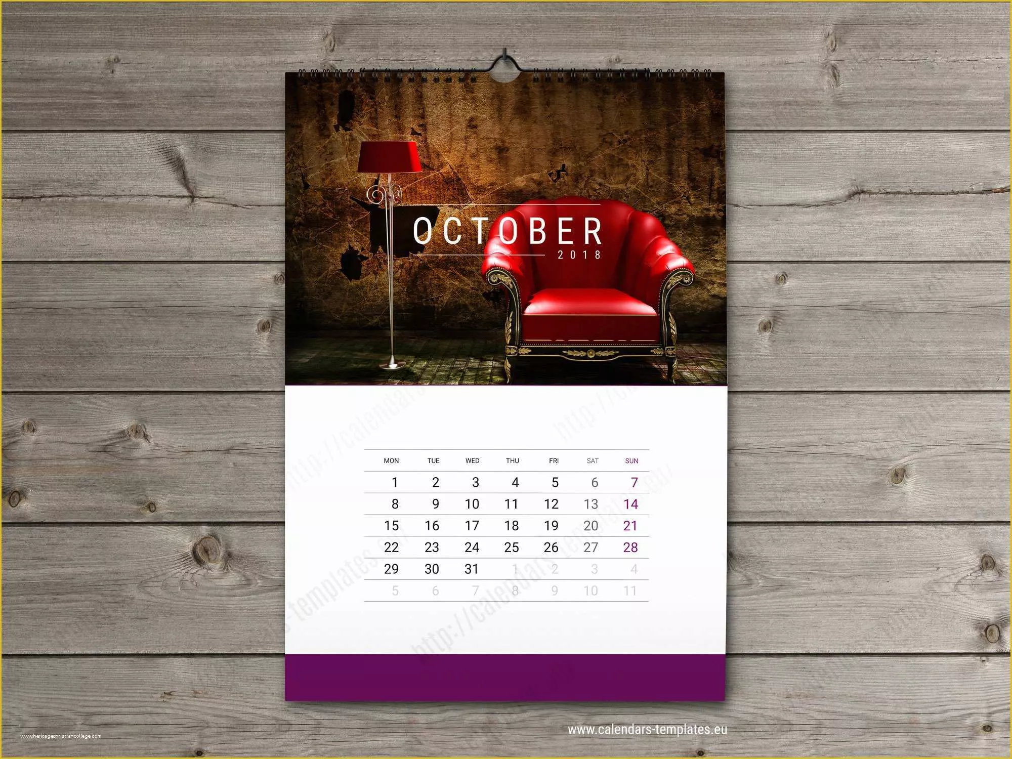 Free Indesign Calendar Template 2018 Of Wall Calendar 2018 Template – Kairo 9terrains Template