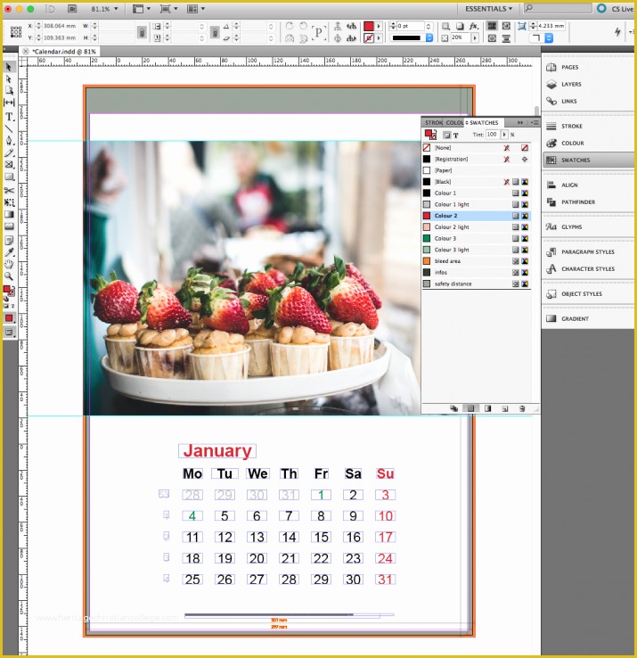 Free Indesign Calendar Template Of Corporate Calendar In Indesign Incl Template Saxoprint