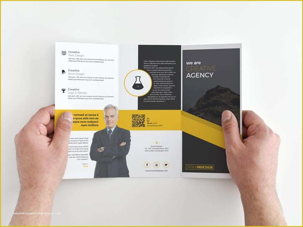 Free Indesign Flyer Templates Of Free Trifold Brochure Free Indesign Templates