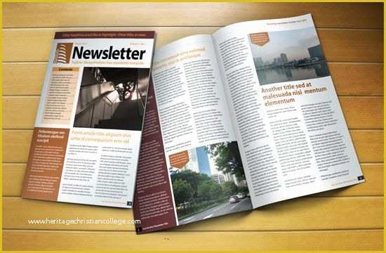 Free Indesign Newsletter Templates Of Free Indesign Newsletter Template