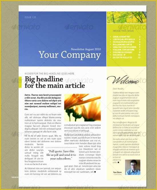 Free Indesign Newsletter Templates Of Indesign Newsletter Template Flyer Ideas