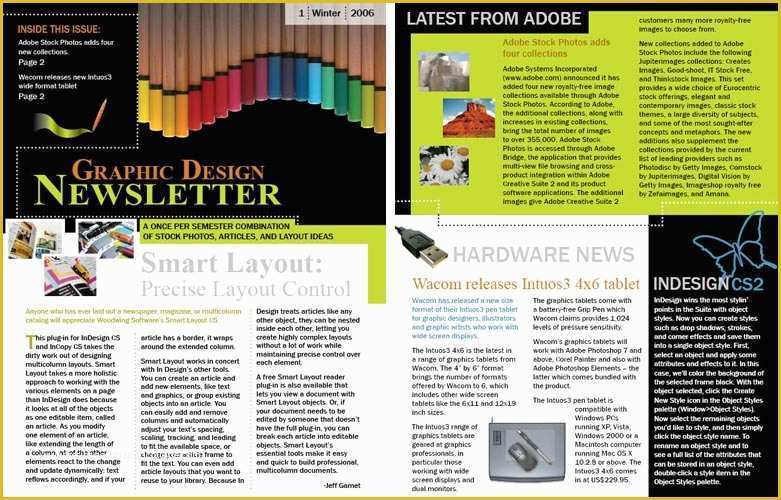 Free Indesign Newsletter Templates Of Indesign
