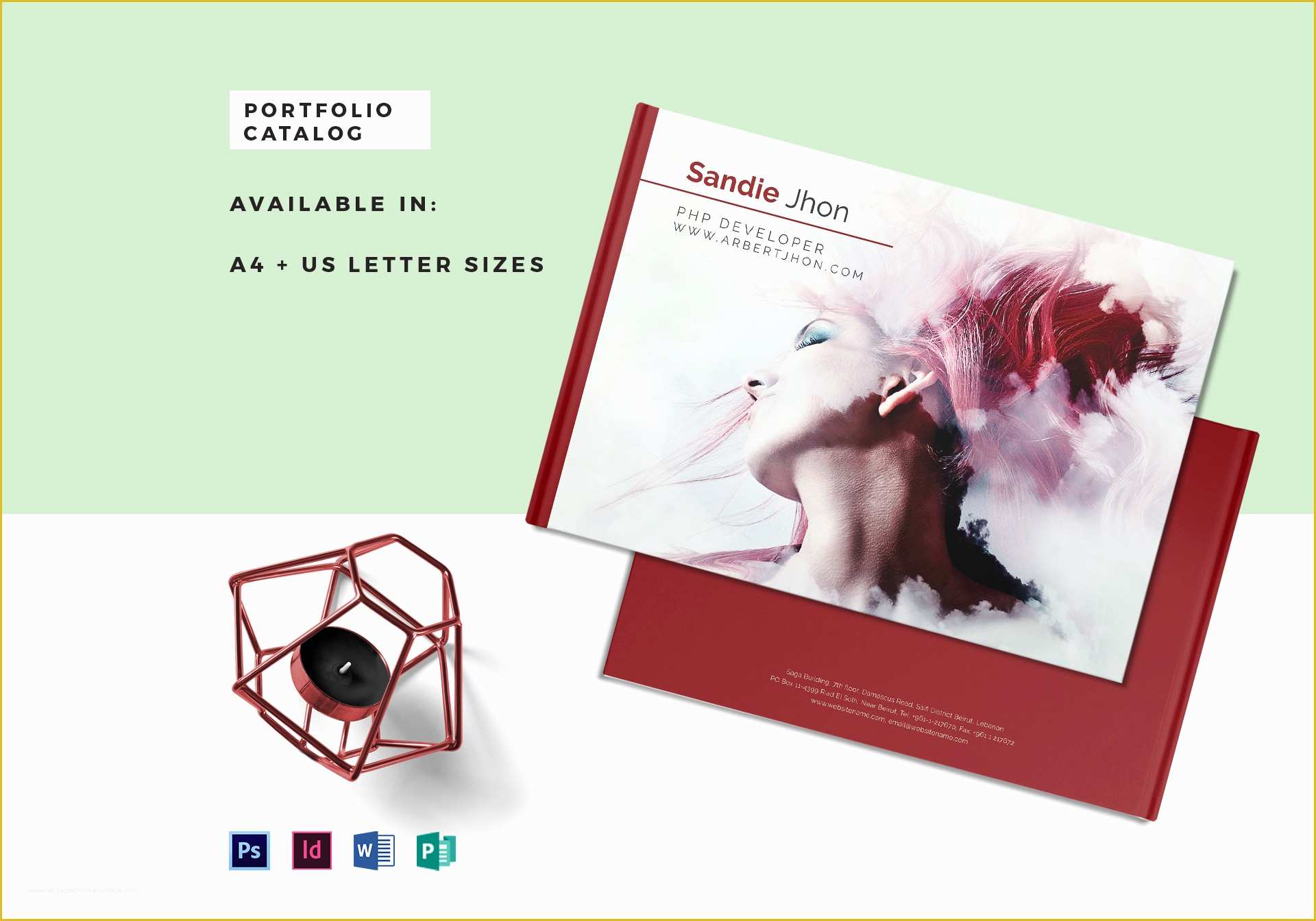 Free Indesign Portfolio Templates Of Editable Portfolio Catalog Template In Psd Word