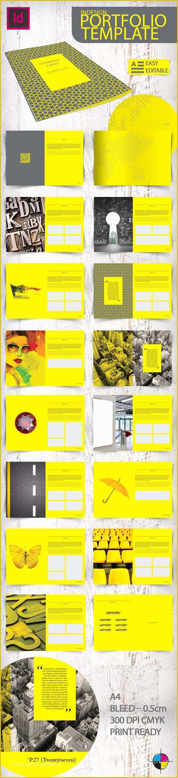 Free Indesign Portfolio Templates Of Indesign Portfolio Template On Behance