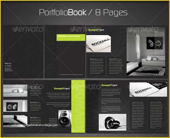 Free Indesign Portfolio Templates Of Portfolio Book 2 8 Pages by Esteeml