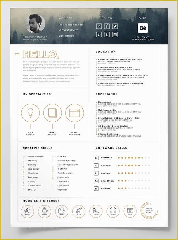 Free Indesign Resume Template Of 10 Best Free Resume Cv Templates In Ai Indesign Word